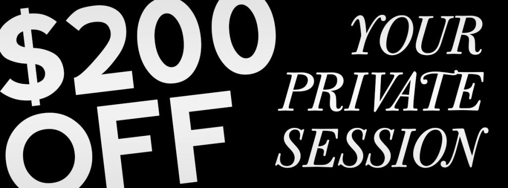 2025 November Sale $200 OFF Your Private Session